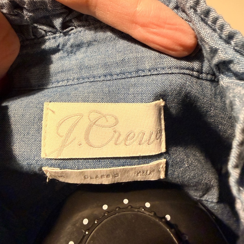 J. Crew Classic Blue Denim Shirt - Picture 6 of 6